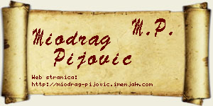 Miodrag Pijović vizit kartica